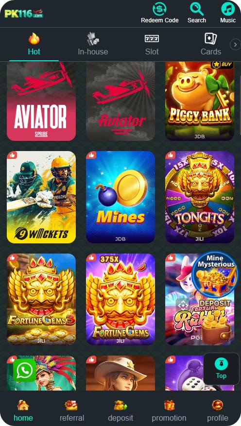 pk116 real money app